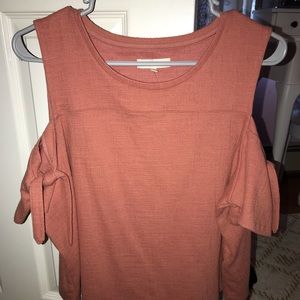 Madewell cold shoulder cropped top